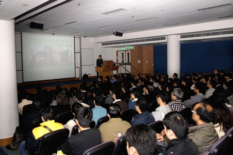 Audience attending MTR Quarry Bay Congestion Relief Workshop presentation