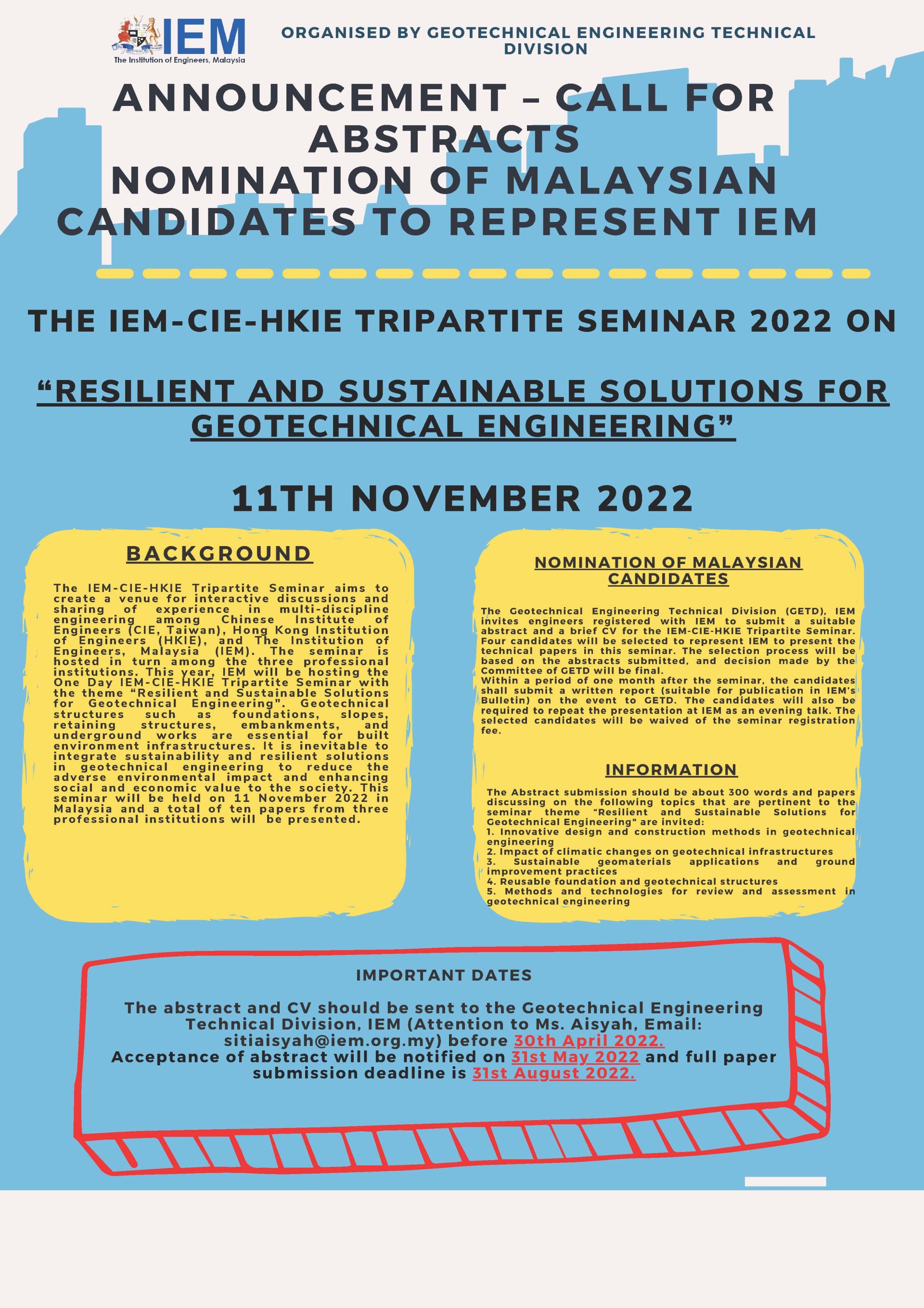 IEM CIE HKIE Tripartite Seminar 2022 abstracts