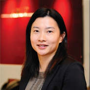 Portrait of a smiling woman, likely the 2024-2025 chairman, in professional attire.