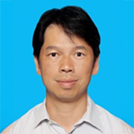 Headshot of Stewart Chun Kin Ming against blue background