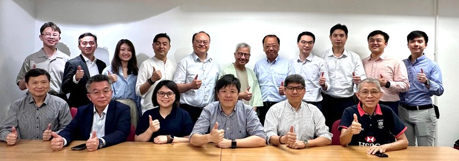 Group photo of committee members for session 2025-2026, all giving thumbs up.