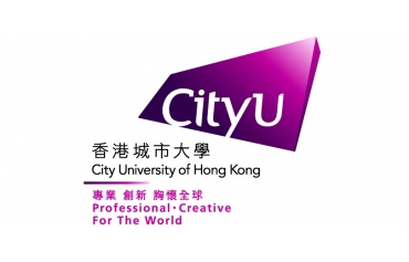 City University of Hong Kong logo with purple geometric design and multilingual text
